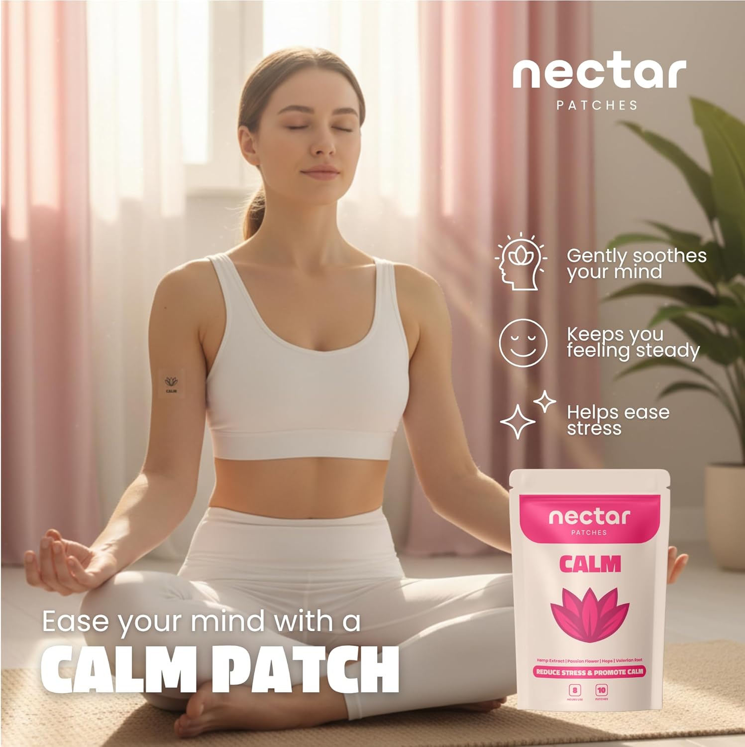 Continuous Serenity: Nectar Calming Patches.
