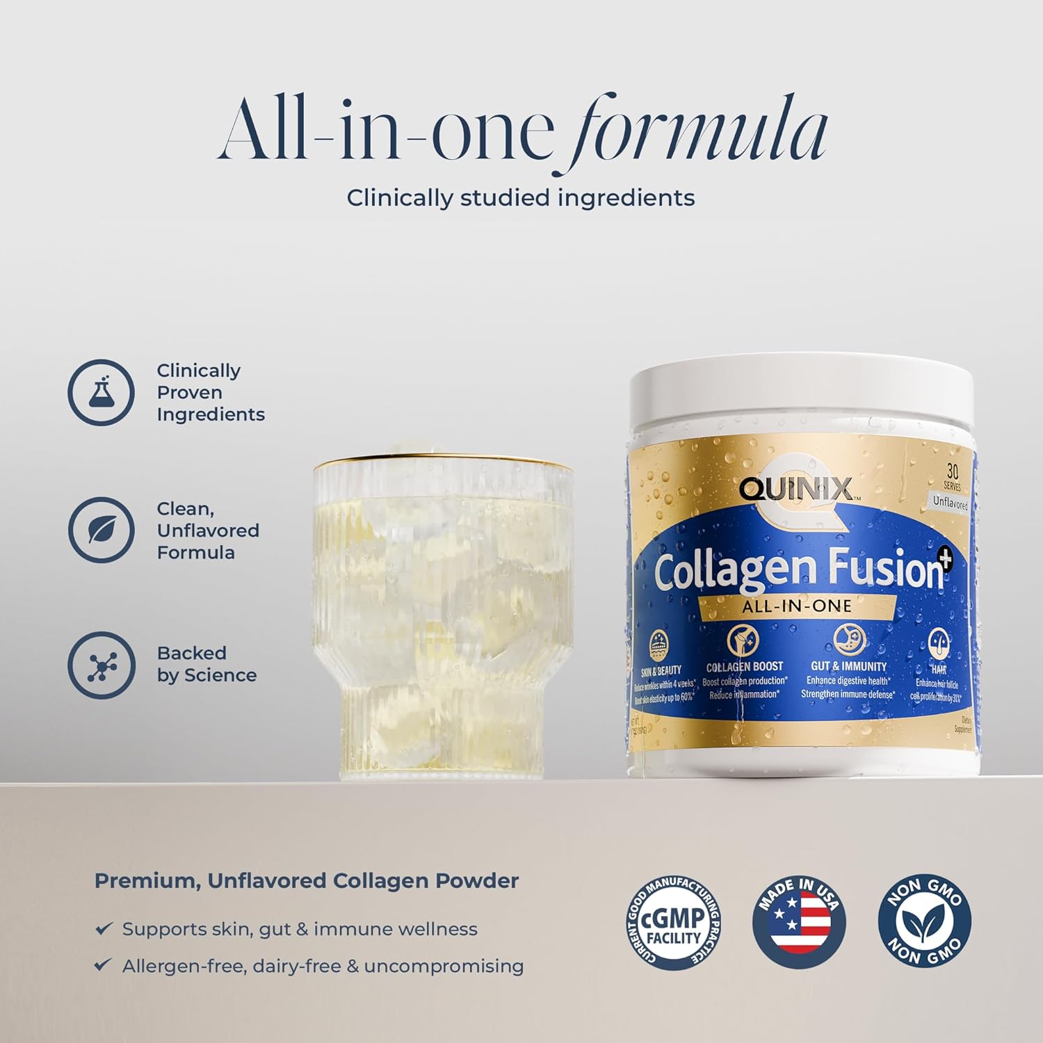 The 7-in-1 Radiance Matrix: Advanced Beauty Collagen Fusion.