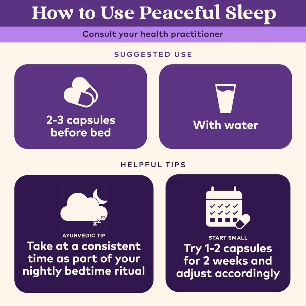 Restore Your Natural Rhythm: Organic India Peaceful Sleep Herbal Supplement.