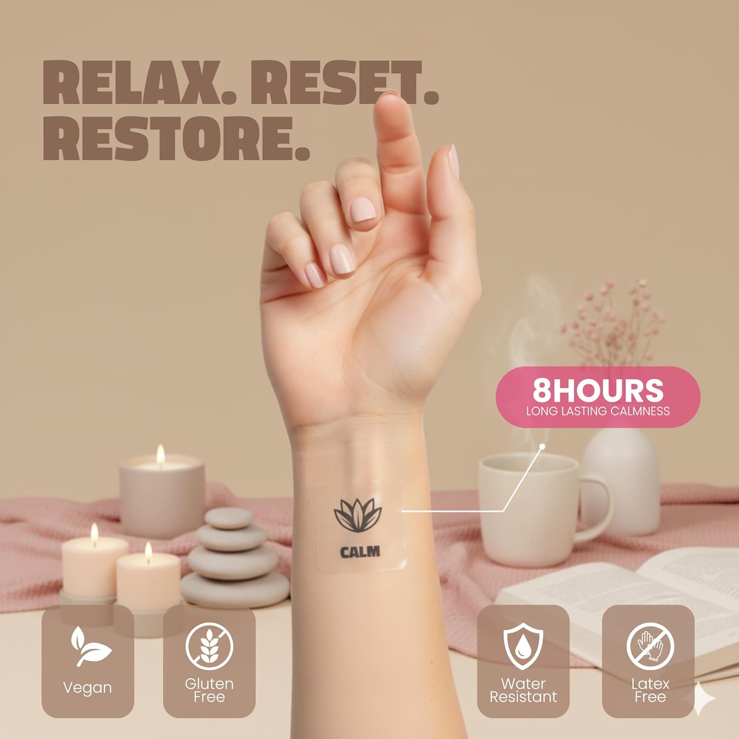 Continuous Serenity: Nectar Calming Patches.