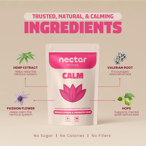 Continuous Serenity: Nectar Calming Patches.