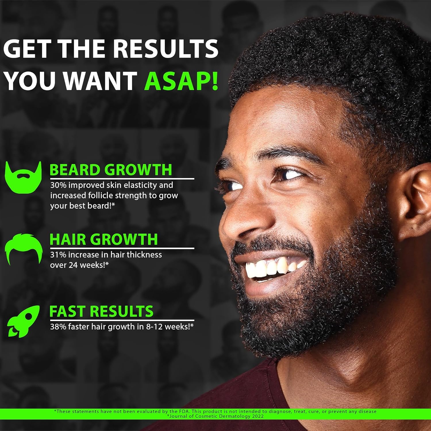 The Ultimate Beard Fuel: Liquid Biotin & Collagen Peptides.