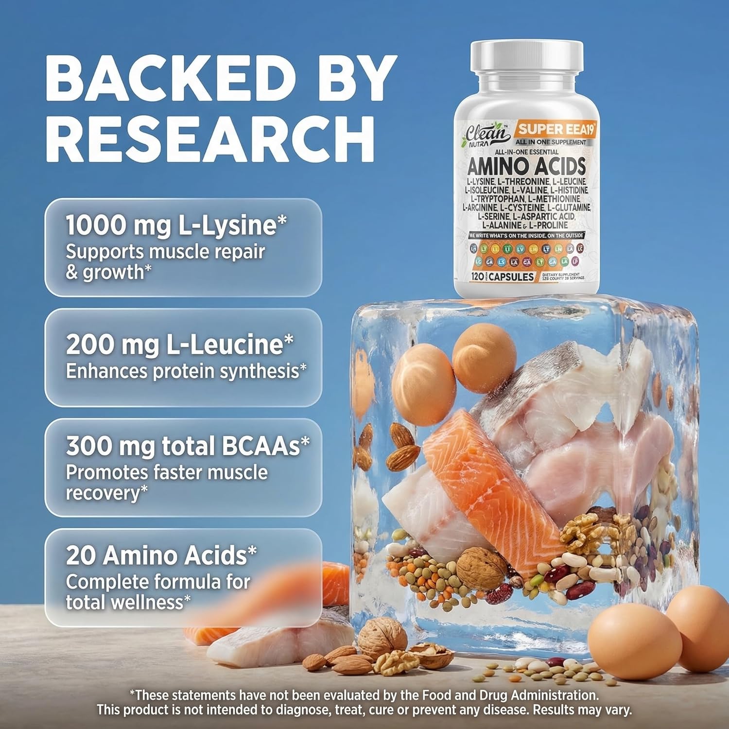 The Ultimate Protein Foundation: 15-in-1 Essential Amino Acid Complex.