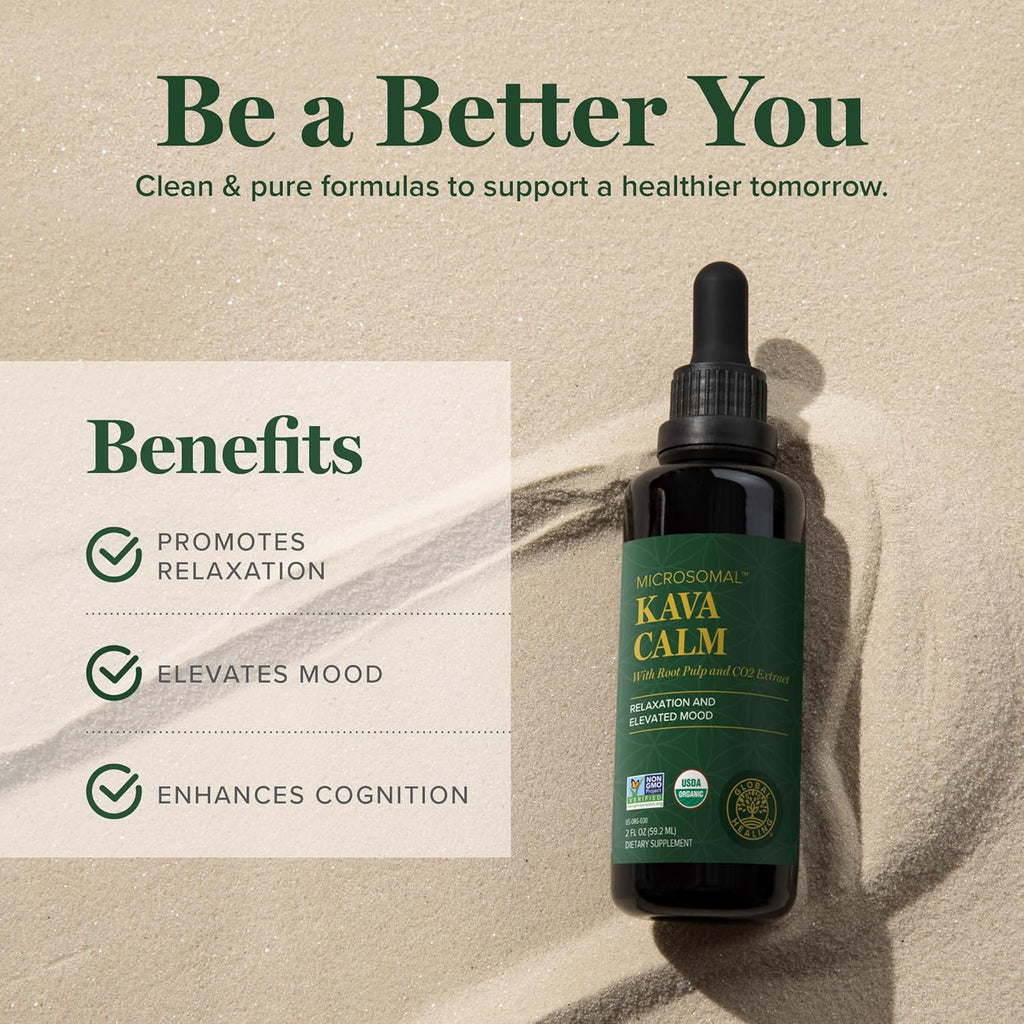 Deep Tranquility Unleashed: Organic Kava Calm with MicroSomal™ Technology.