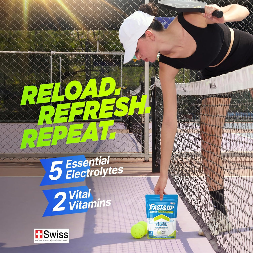 Hydration Recharged: Fast&Up Reload Electrolyte Drink Mix (Lemon & Lime).