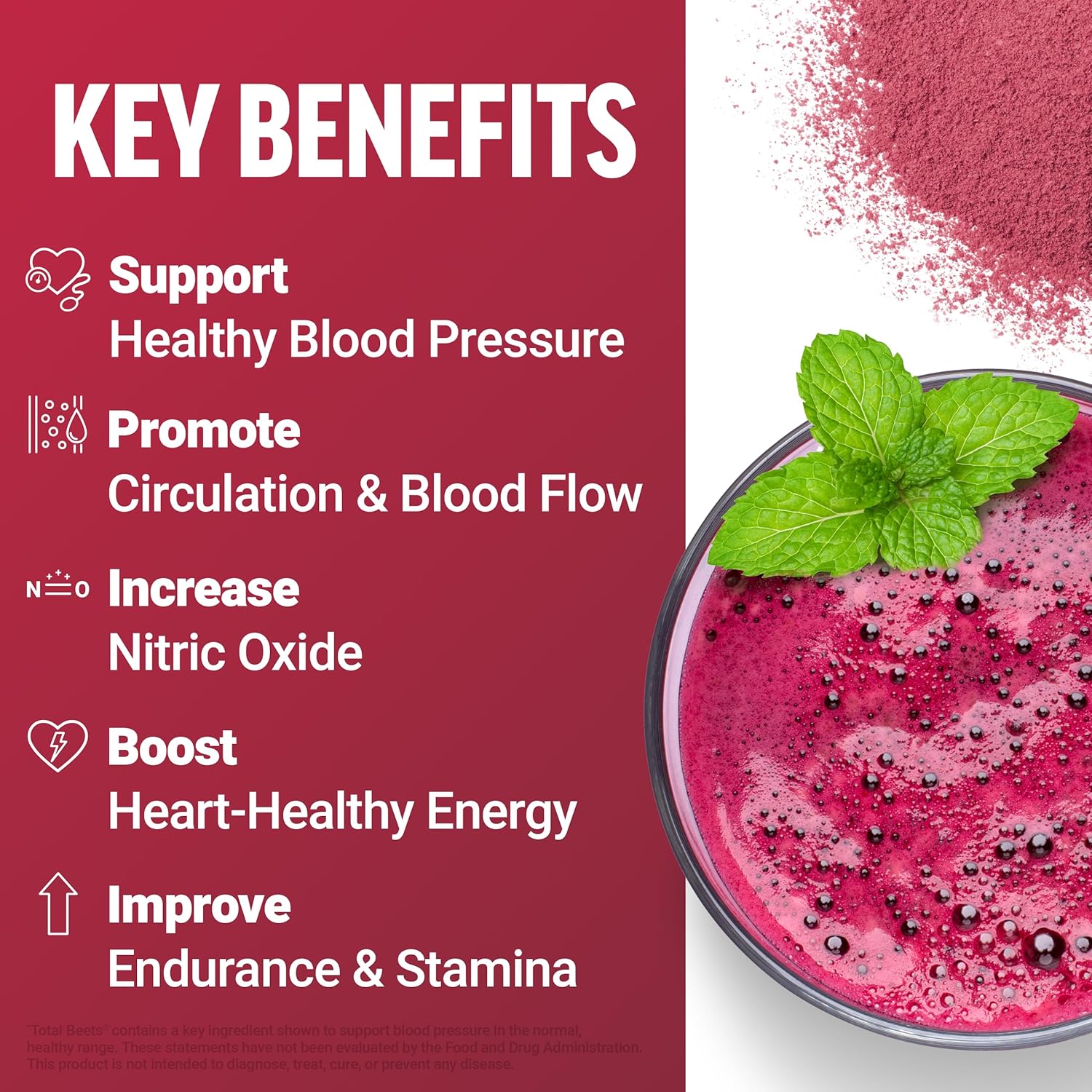 Nature’s Nitric Oxide Surge: Total Beets Superfood Blend.